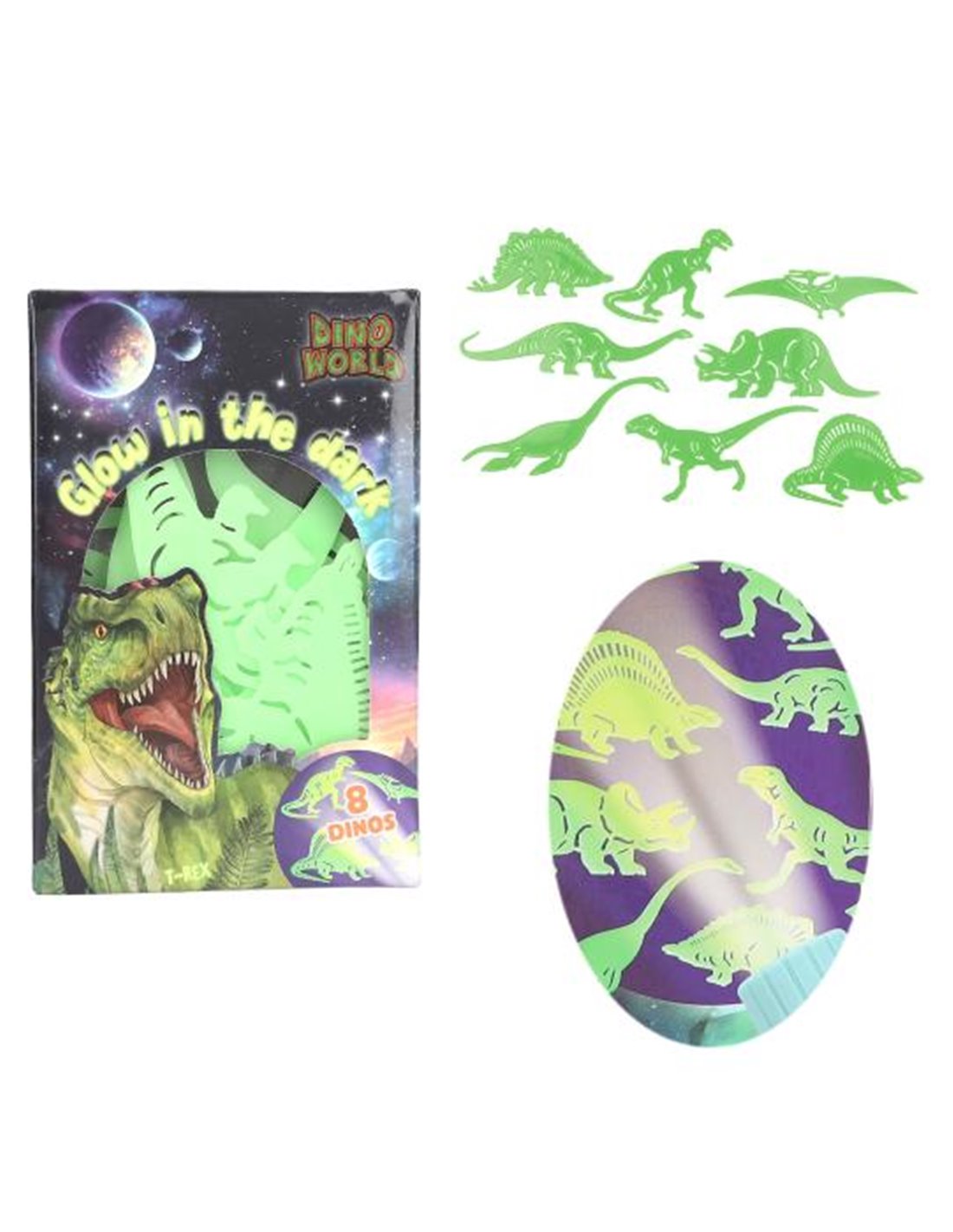 Ylvi Sticker Glow In The Dark dino - TOPModel
