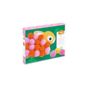 Collage de pompoms - Animaux et ronds pompoms - Djeco