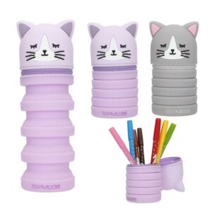Trousse en silicone chat - TOPModel
