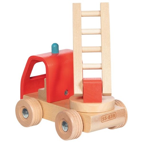 Camion de pompiers avec échelle en bois - goki