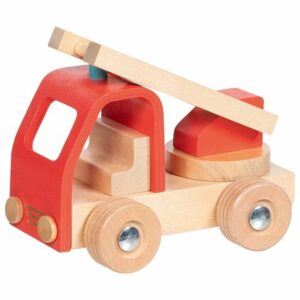Camion de pompiers avec échelle en bois - goki