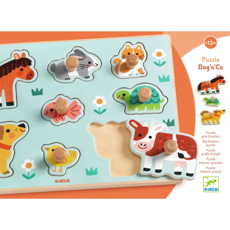 PUZZLE GROS BOUTONS - Dog'n'Co