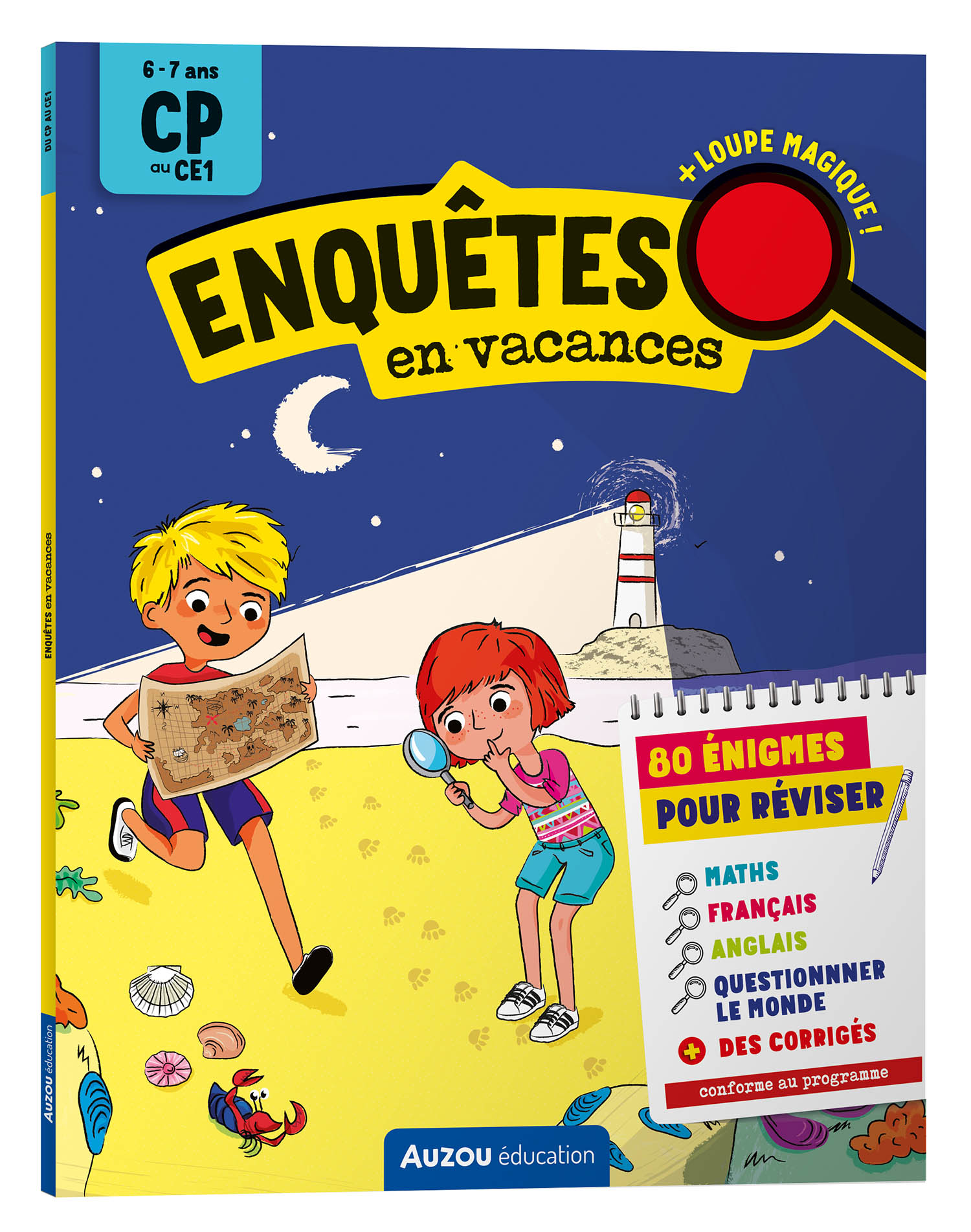 Enquêtes en vacances - CP-CE1 - Auzou