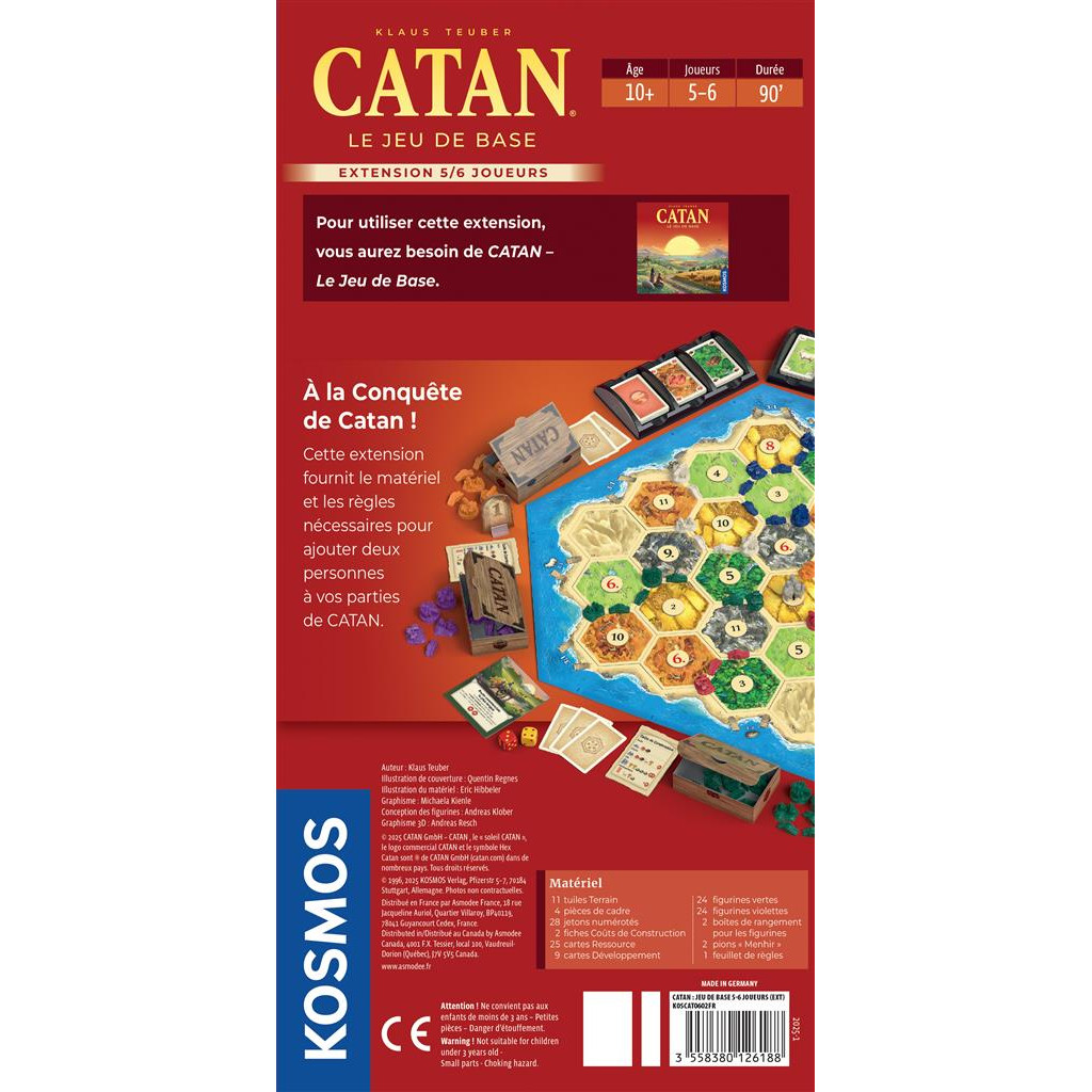 Catan ext jeu de base 5/6 joueurs
