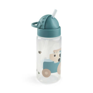 Gourde à paille Tiny trails bleu 350 ml - Done by Deer