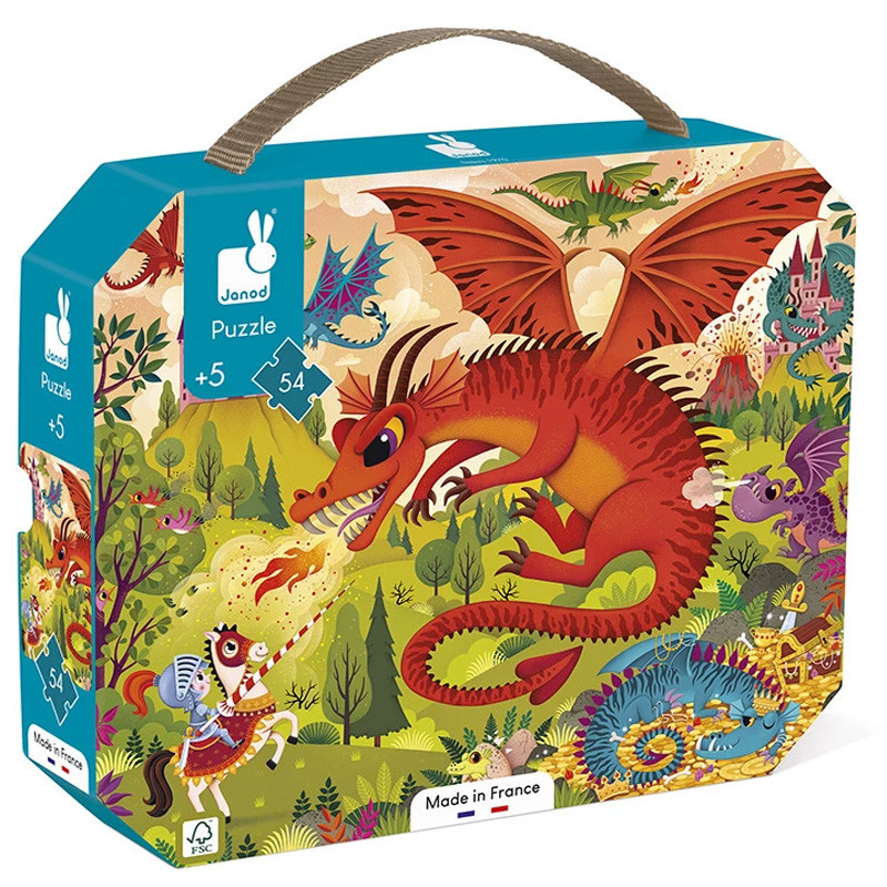 PUZZLE ROYAUME DE DRAGONS - 54 PCS - Janod