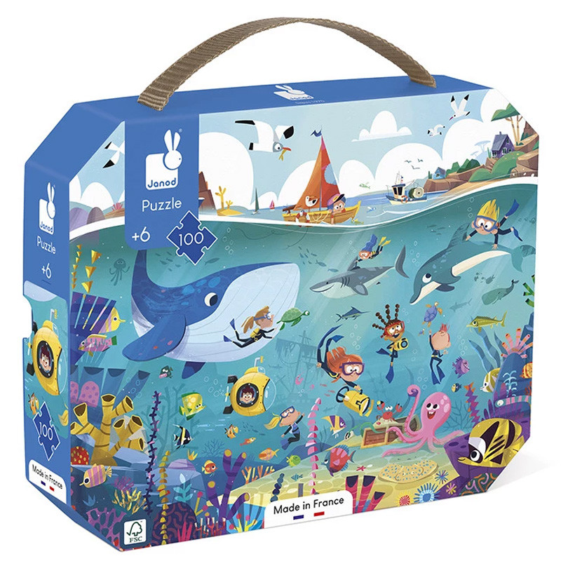 PUZZLE LES FONDS MARINS - 100 PCS - Janod