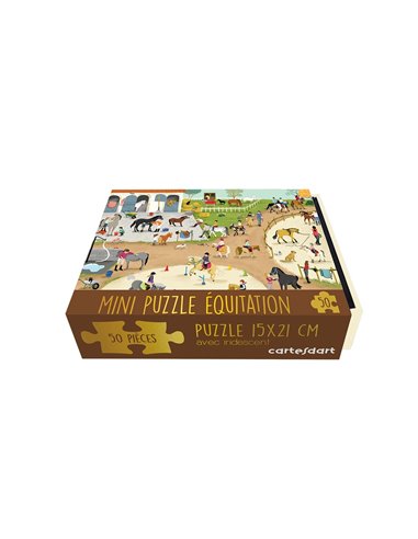 BOITE MINI PUZZLE EQUITATION