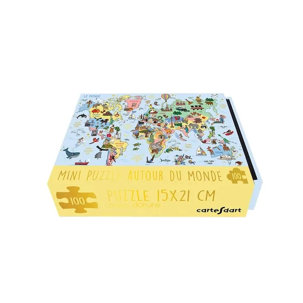 BOITE MINI PUZZLE MAPPEMONDE
