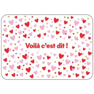 CARTE POSTALE VOILA C'EST DIT + ENVELOPPE