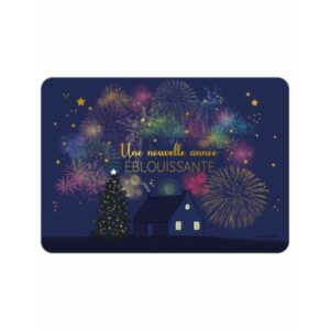 CARTE POSTALE UNE ANNEE EBLOUISSANTE + ENVELOPPE
