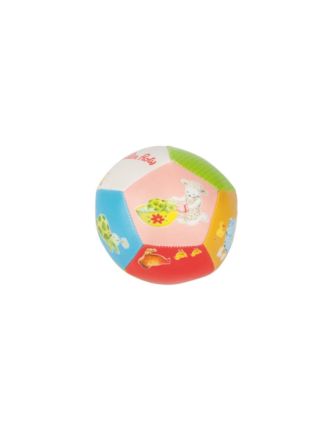 BALLON SOUPLE 10 cm la grande famille - Moulin Roty
