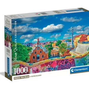 Puzzle-1000-pièces-clementoni-barcelone-parc-guel-paysage-deco-kidulte-jeux-reves-et-jouets