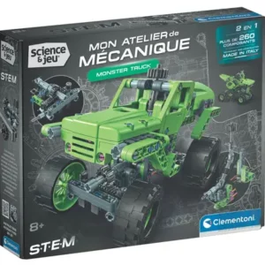 monster-trucks-4x4-construction-sciences-et-jeu-mécanique-pignon-véhicule-vert-2en1-jeux-reves-et-jouets