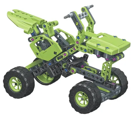 monster-trucks-4x4-construction-sciences-et-jeu-mécanique-pignon-véhicule-vert-2en1-jeux-reves-et-jouets
