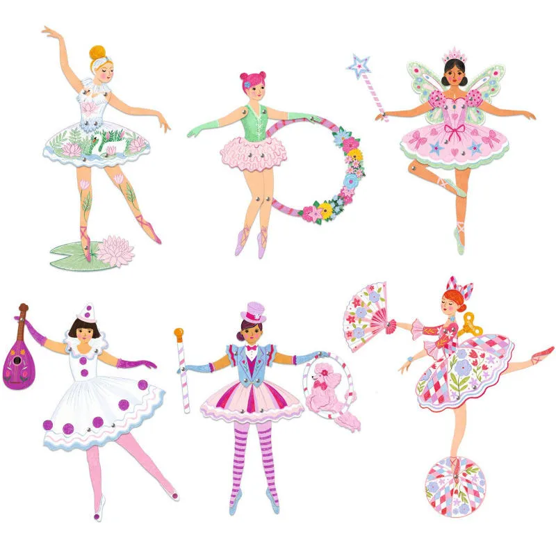 PANTINS A COLORIER - Tutus - Djeco