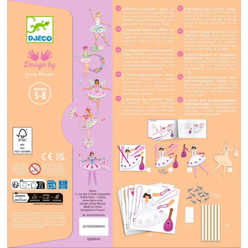 PANTINS A COLORIER - Tutus - Djeco