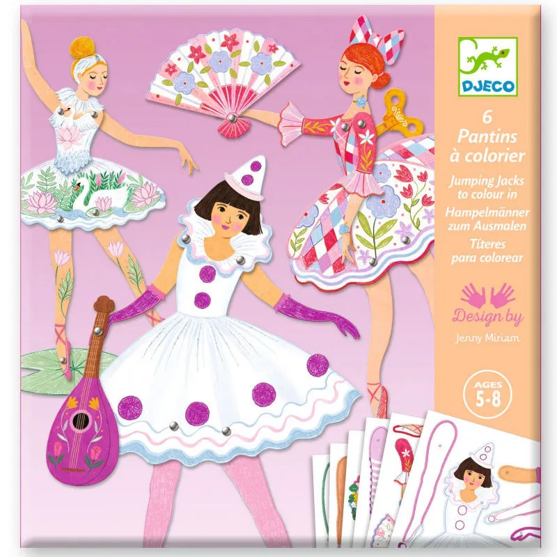 PANTINS A COLORIER - Tutus - Djeco