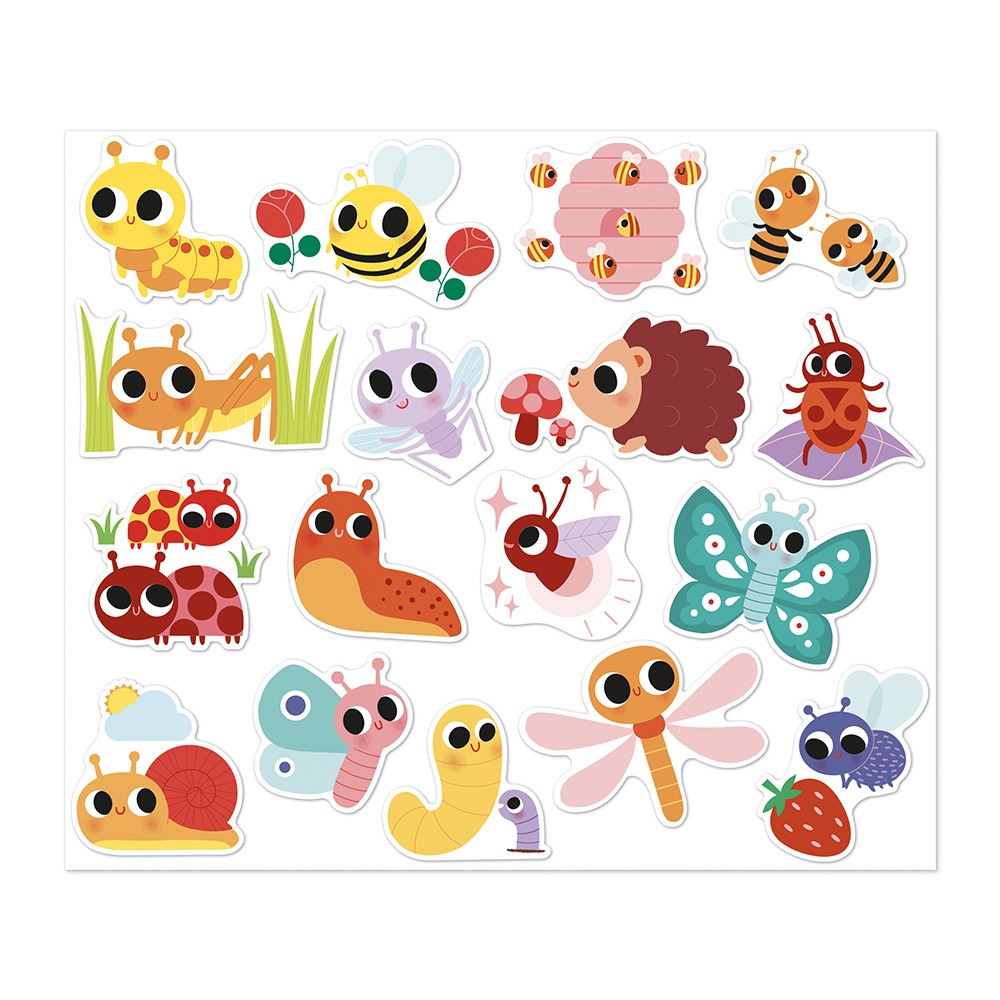 100 STICKERS - PETITES BETES - Janod