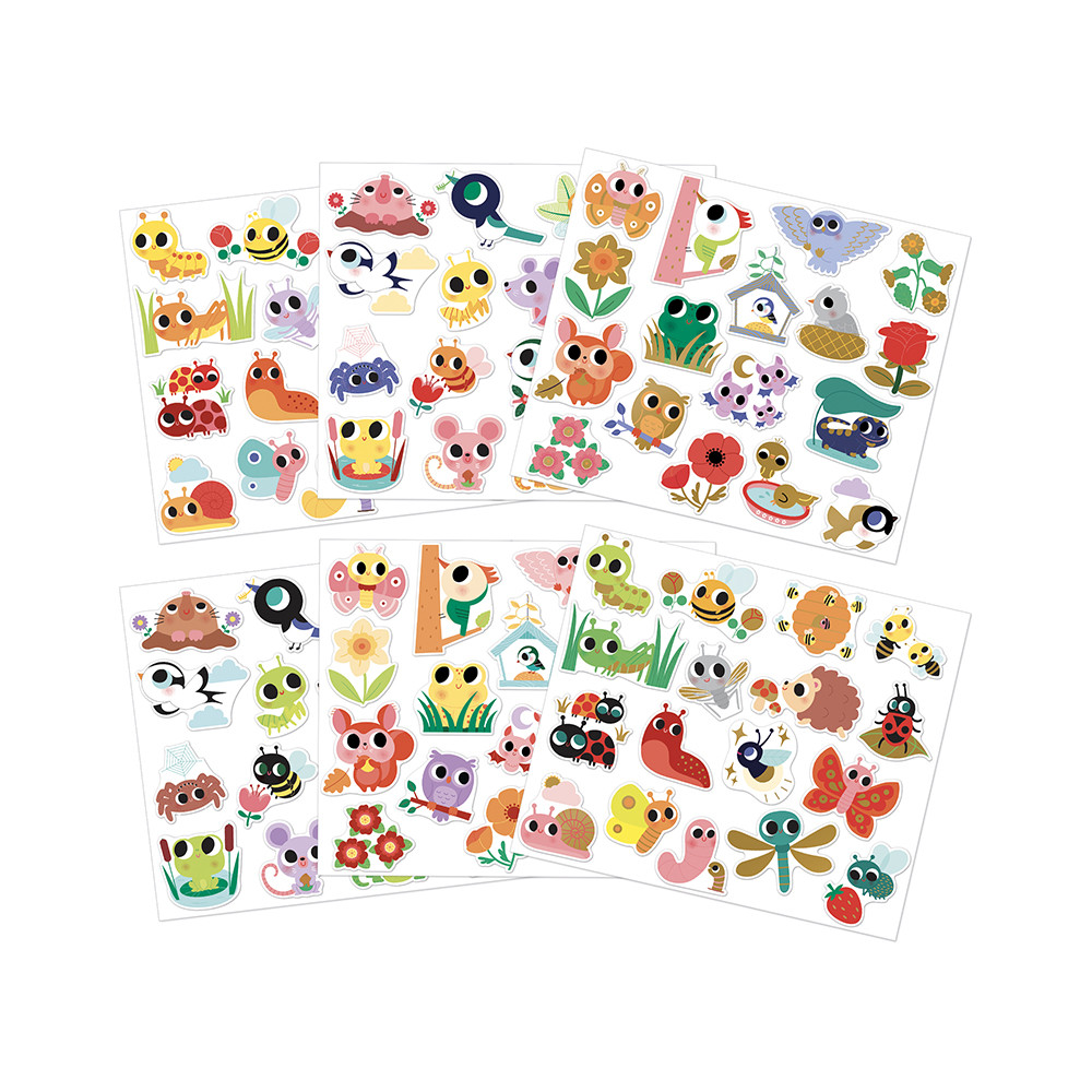 100 STICKERS - PETITES BETES - Janod