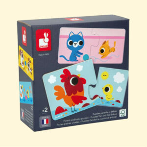 PUZZLES PARENTS ET BEBES ANIMAUX - Janod