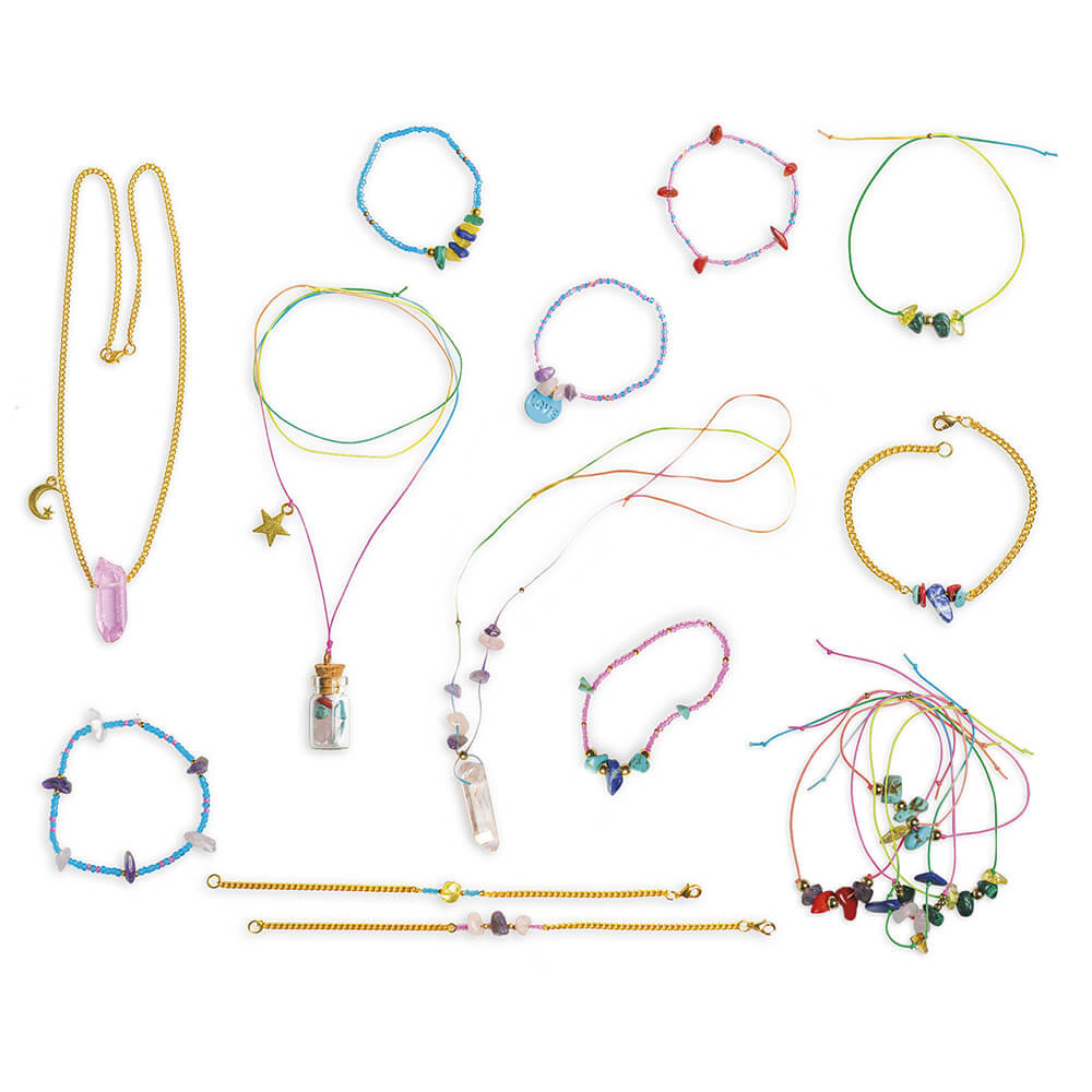 16 BIJOUX PIERRES PORTE-BONHEUR A CREER - janod