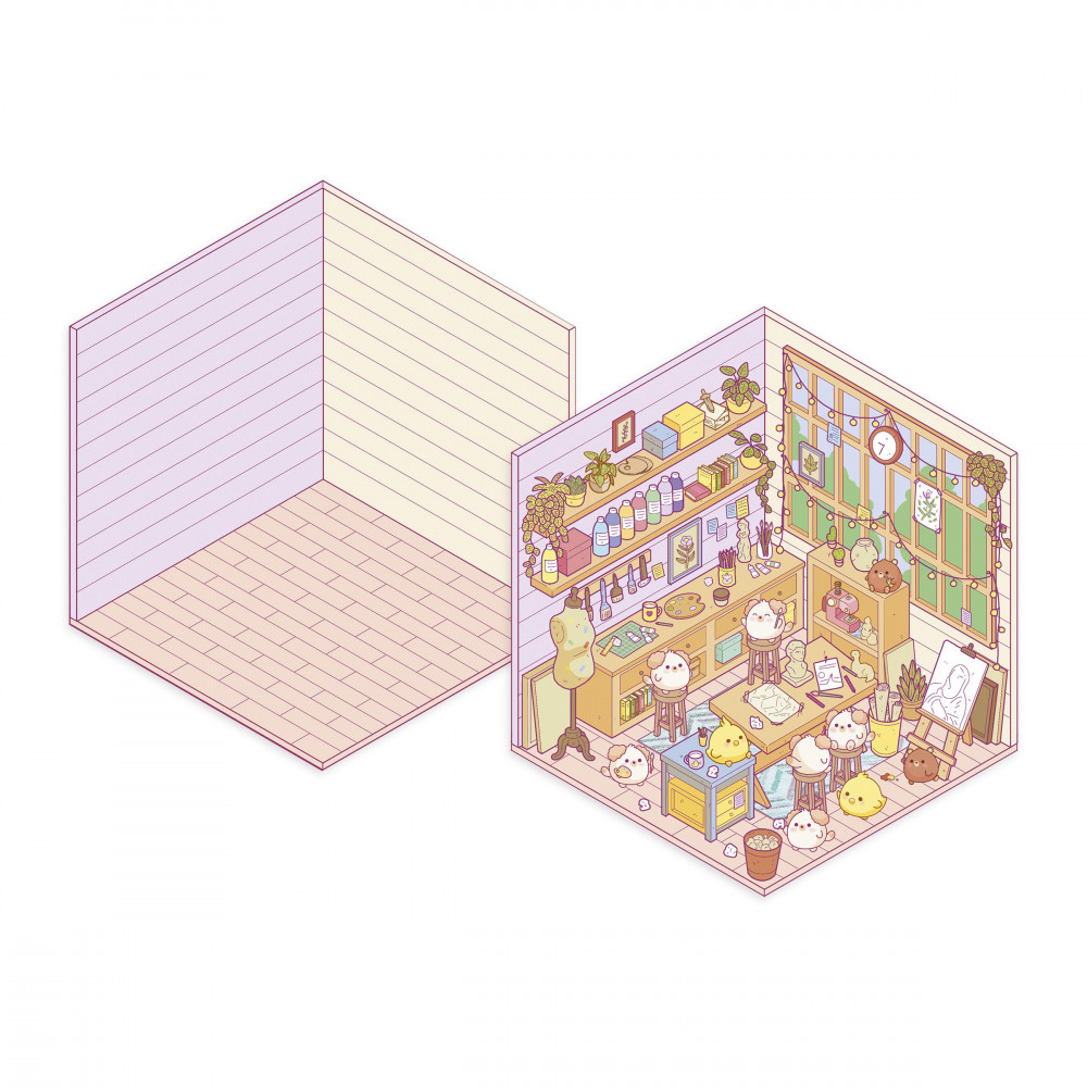 COSY STICKERS - LOVELY HOME - Janod