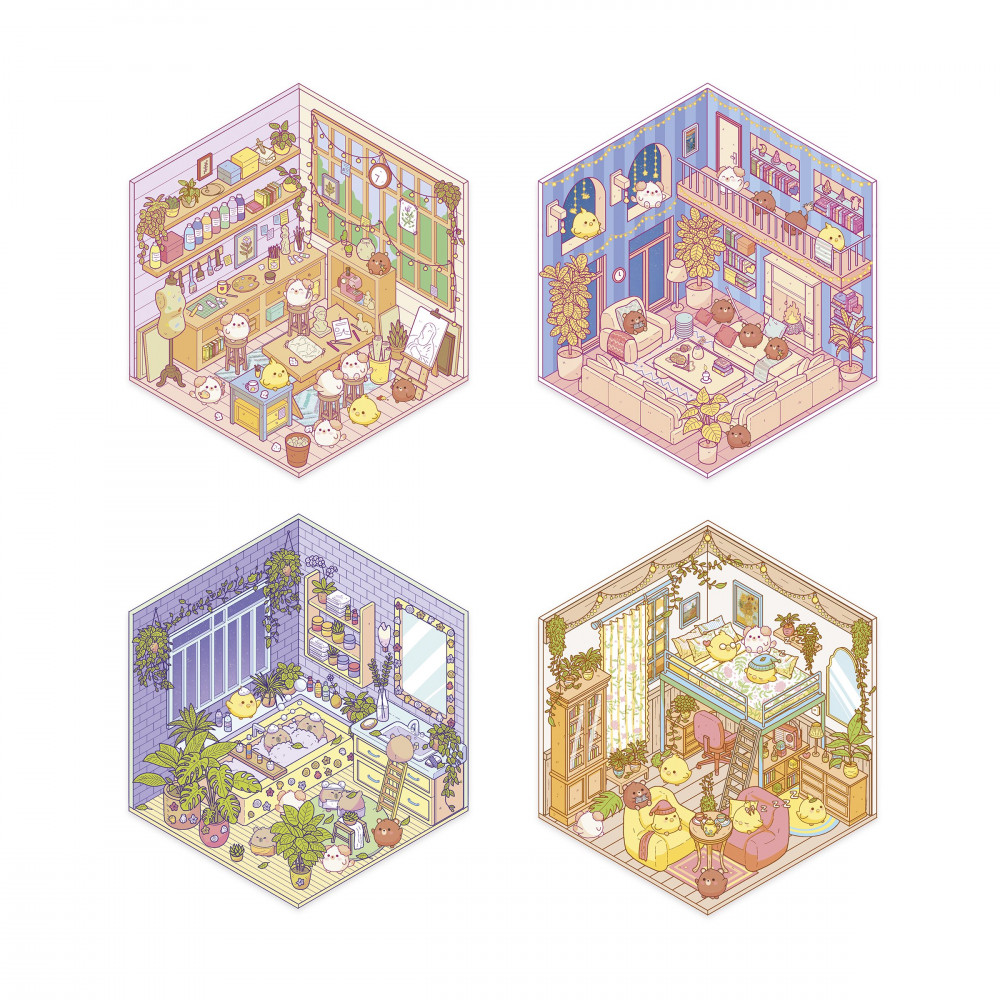COSY STICKERS - LOVELY HOME - Janod