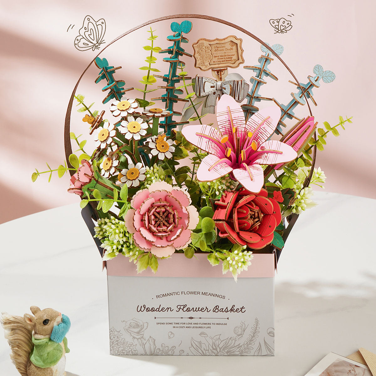 Wooden Flower Basket - Rork – Image 2