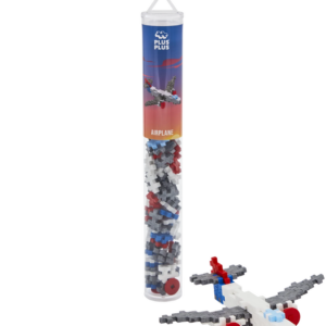 Tube Avion Plus-Plus 100 pièces avec son modèle assemblé