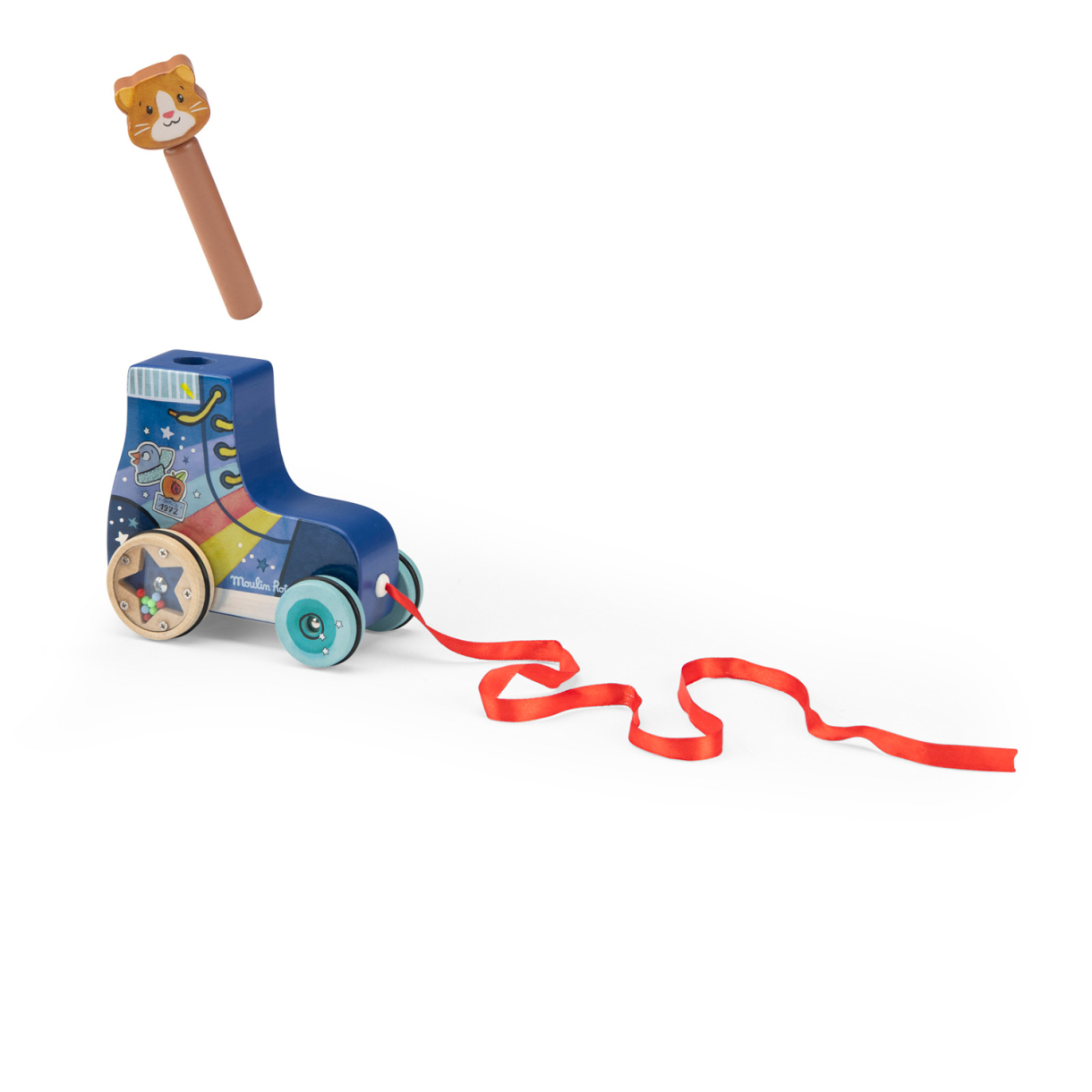 Roller à tirer - Puce & Pilou - Moulin Roty – Image 2