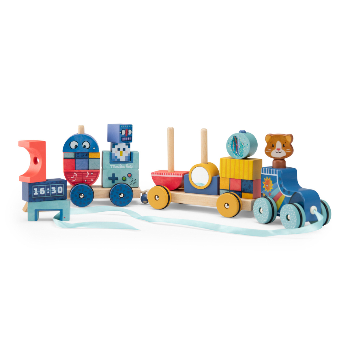 Train roller à tirer - Puce & Pilou - Moulin Roty – Image 4