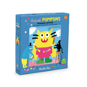 Activité pompons tableau Les Schmouks - Moulin Roty