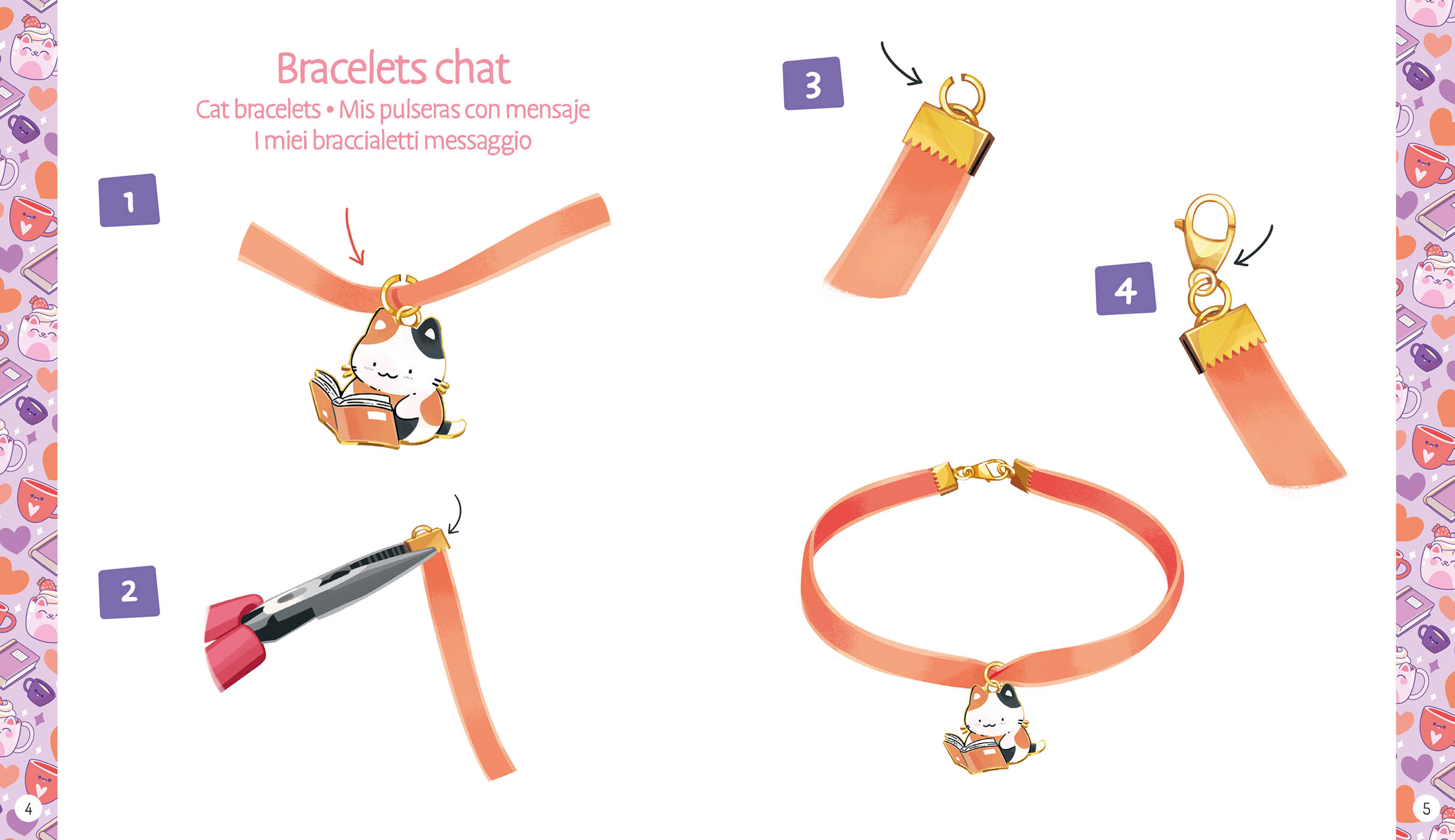 Mes jolis bijoux - Mes bracelets chats mignons - Auzou – Image 2