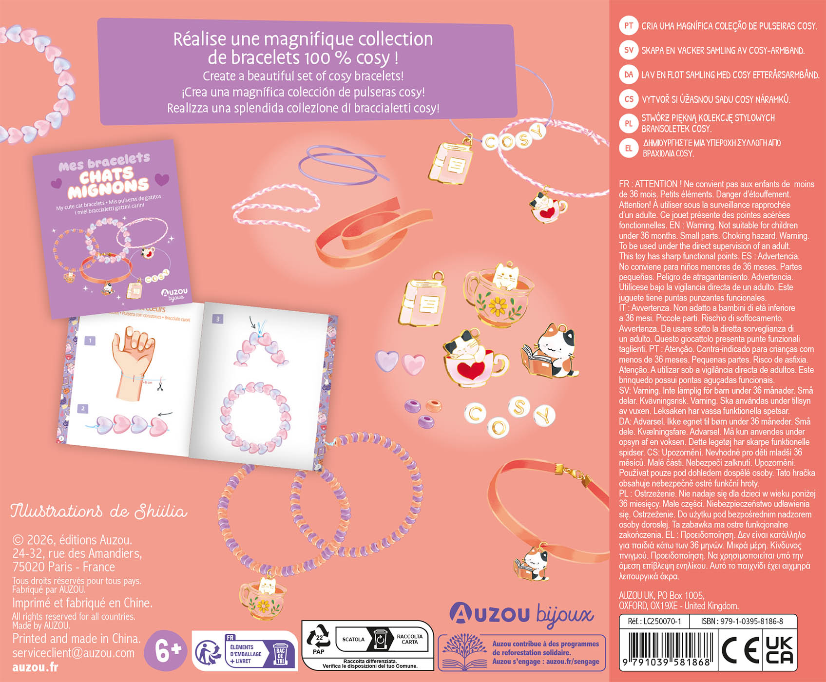 Mes jolis bijoux - Mes bracelets chats mignons - Auzou – Image 4