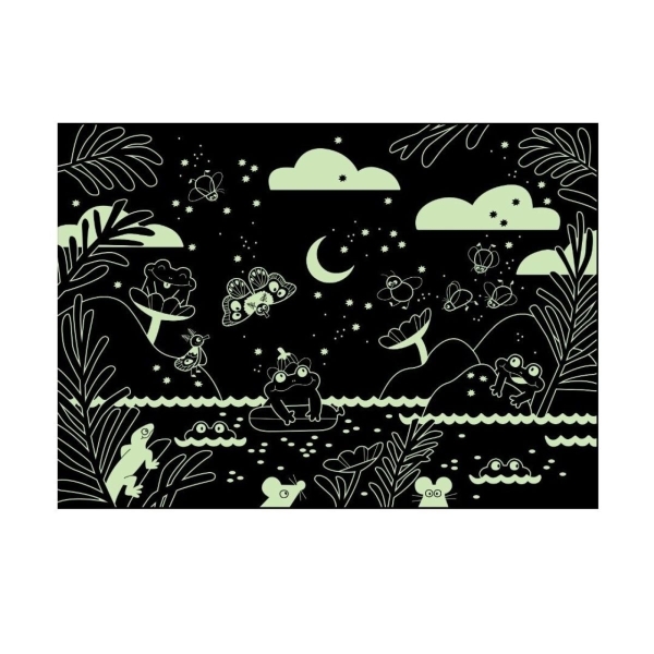 Puzzle phosphorescent - Au clair de lune (24 pièces) - Moulin Roty – Image 3
