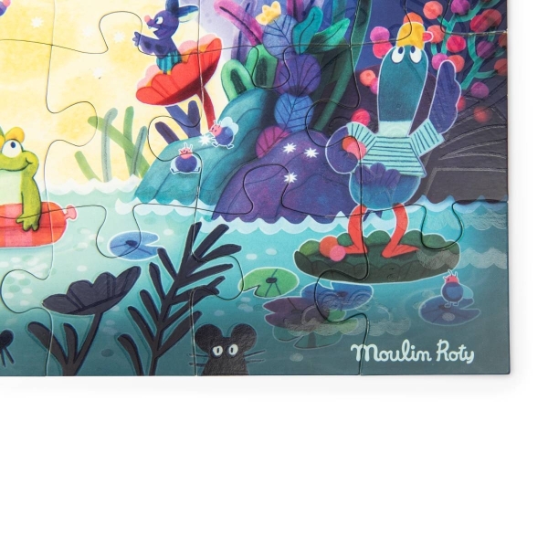 Puzzle phosphorescent - Au clair de lune (24 pièces) - Moulin Roty – Image 4