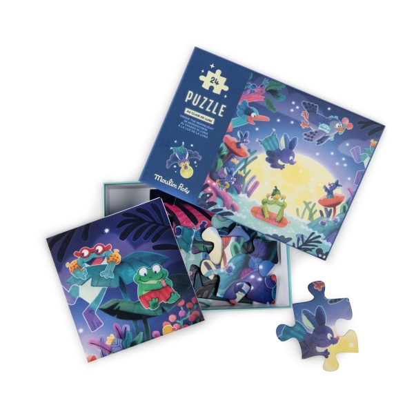 Puzzle phosphorescent - Au clair de lune (24 pièces) - Moulin Roty – Image 5