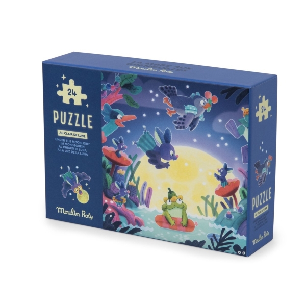 Puzzle phosphorescent - Au clair de lune (24 pièces) - Moulin Roty – Image 6