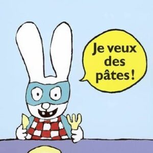 Couverture de Je veux des pâtes ! de Stephanie Blake, avec Simon