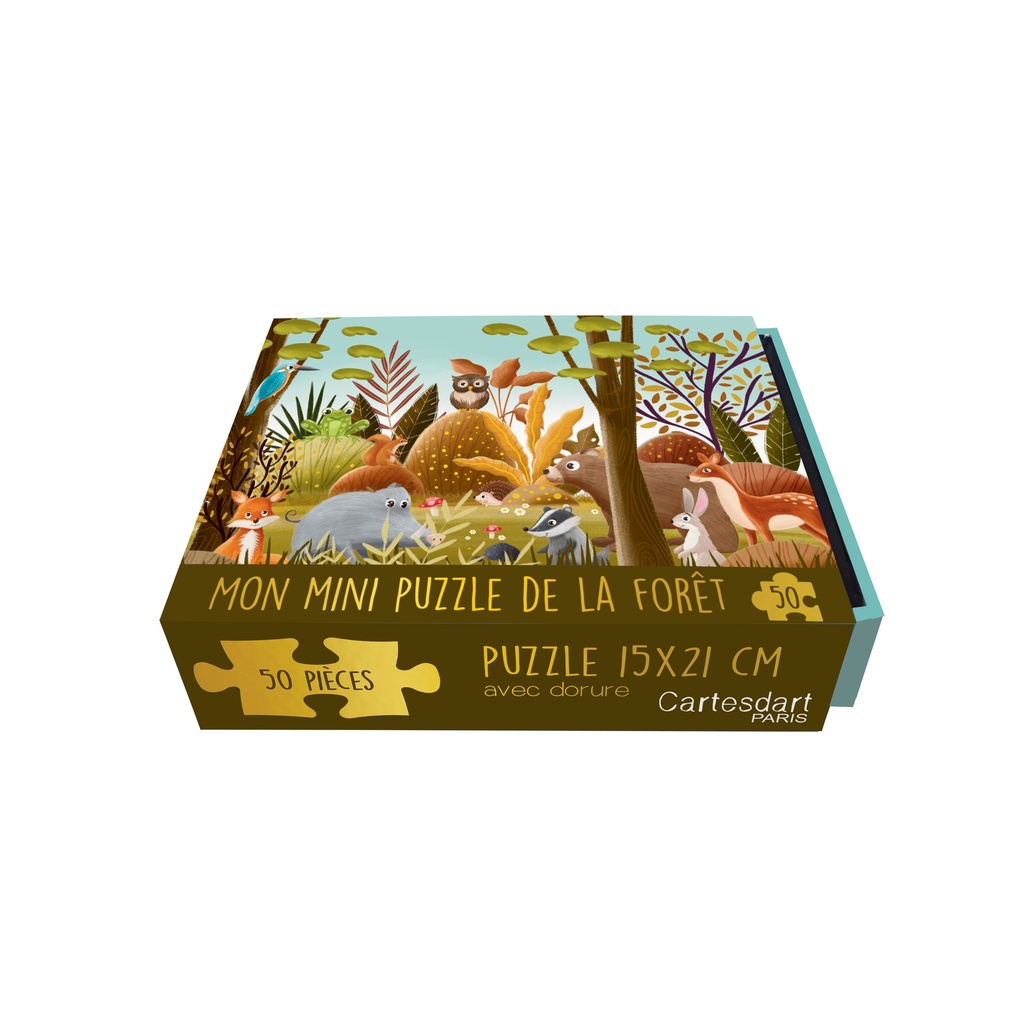 BOÎTE MINI PUZZLE DE LA FORET 50 PIECES