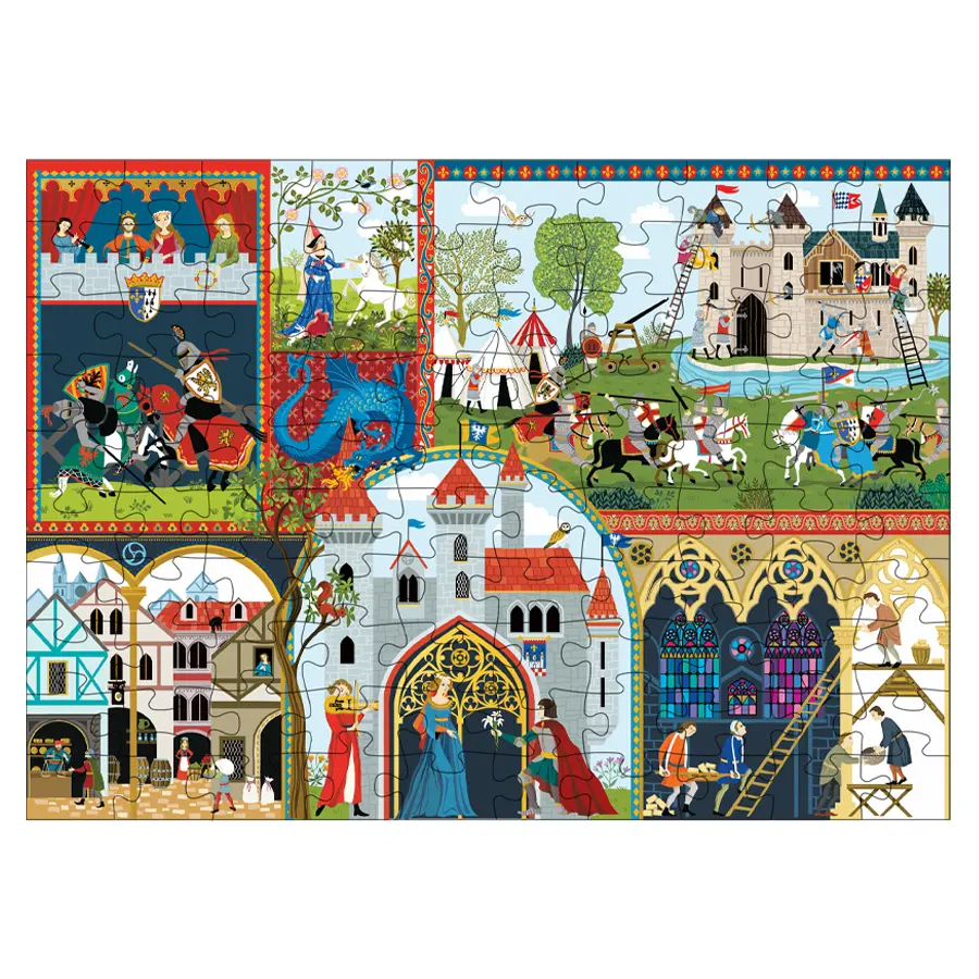 BOÎTE MINI PUZZLE CHEVALIERS MEDIEVAL – Image 2