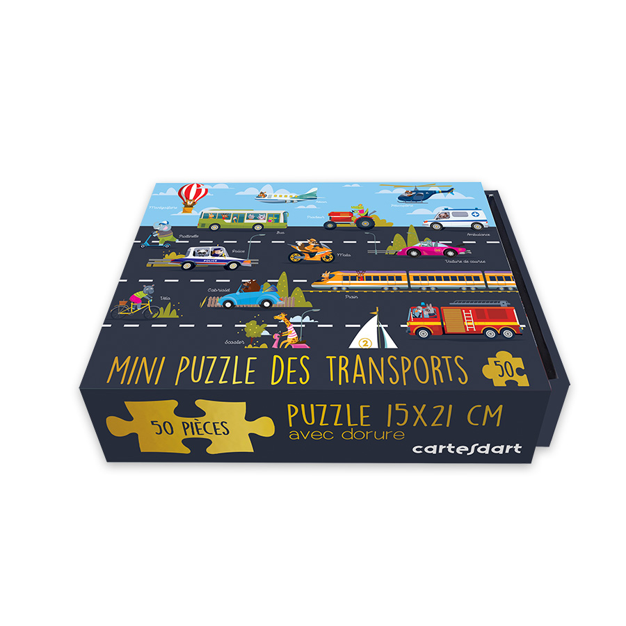 BOÎTE MINI PUZZLE TRANSPORT