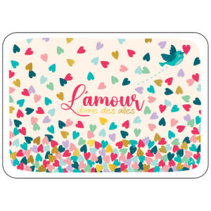 Carte postale L'amour donne des ailes avec enveloppe - Cartes d'Art