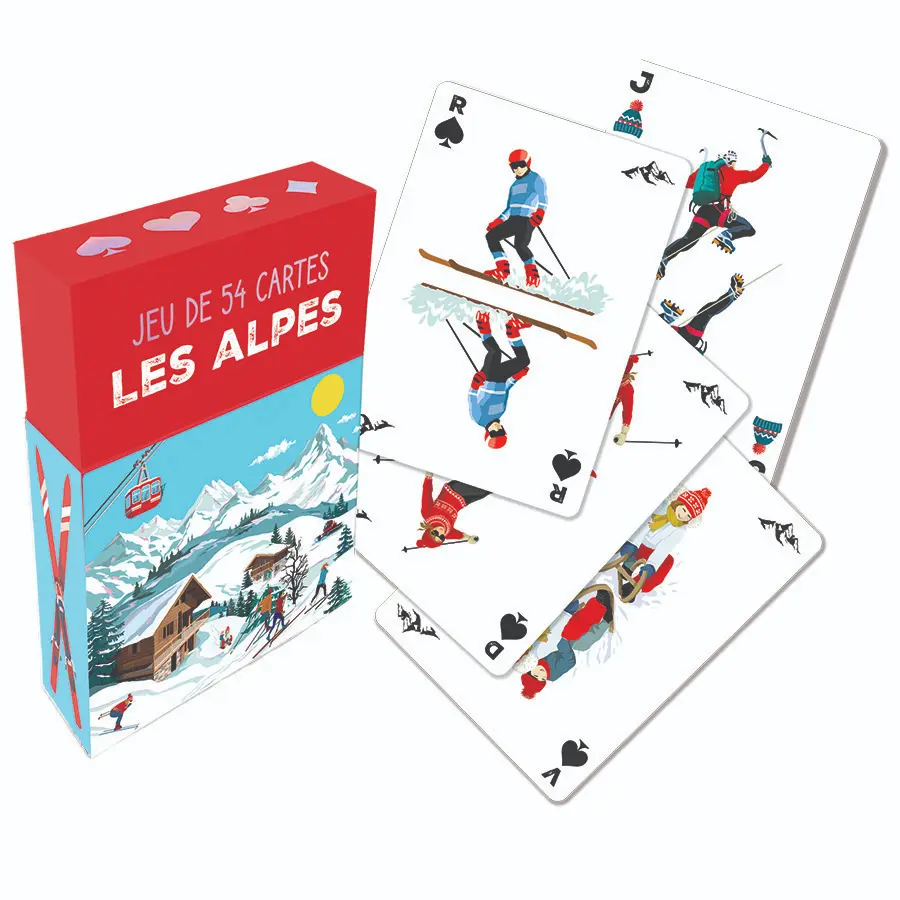 JEU DE 54 CARTES LES ALPES