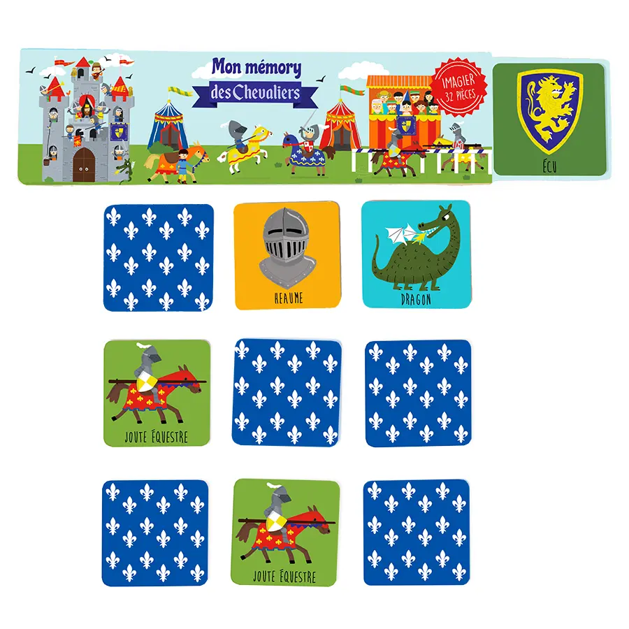 JEU MEMORY IMAGIER DES CHEVALIERS