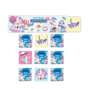 JEU MEMORY IMAGIER KAWAII DE LA MER