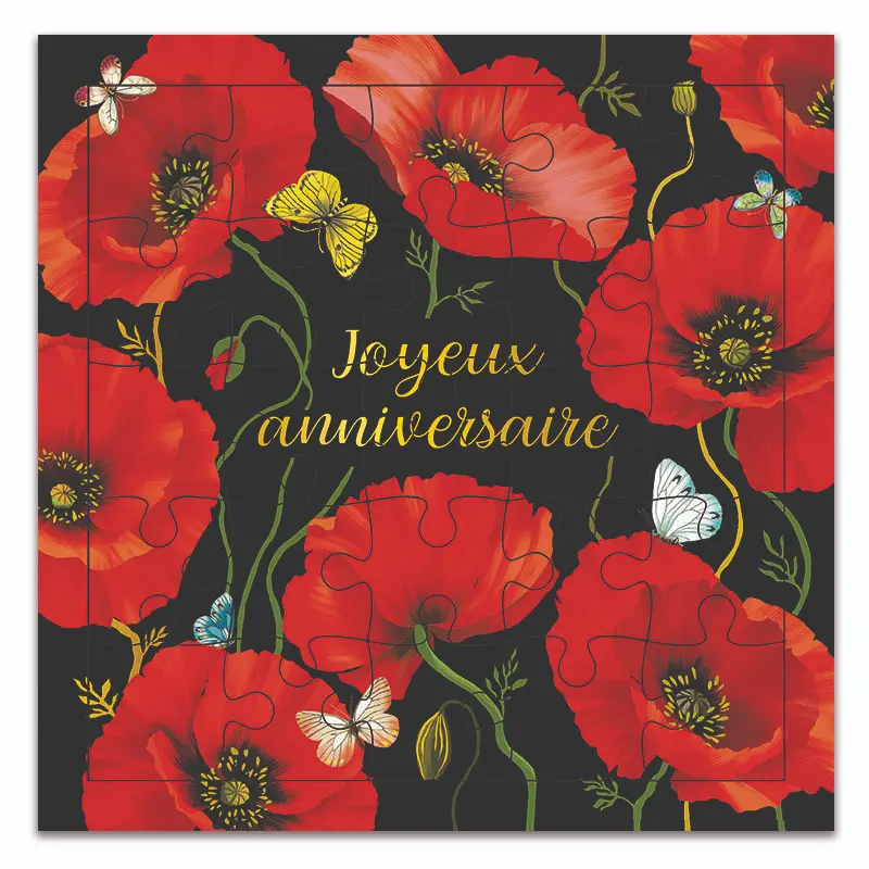 CARTE PUZZLE JOYEUX ANNIVERSAIRE PROUGE PASSION