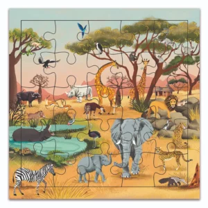 CARTE PUZZLE SAVANE