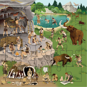 CARTE PUZZLE PREHISTOIRE